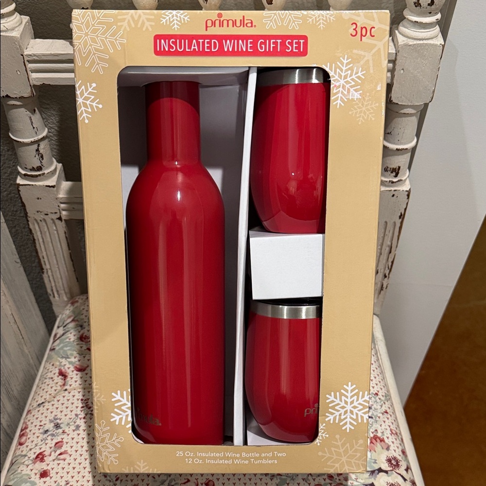Primula Red Insulated Wine Set